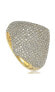 Фото #1 товара Suzy Levian Sterling Silver Cubic Zirconia Modern Pave Ring