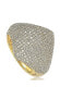 ფოტო #1 პროდუქტის Suzy Levian Sterling Silver Cubic Zirconia Modern Pave Ring