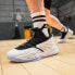 Фото #7 товара Баскетбольные кроссовки Пик E03091A Магическая технология Антипрокрутка Износостойкие Низкие черно-белые