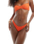 Фото #2 товара ASOS DESIGN high leg bikini bottom in orange