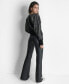 ფოტო #2 პროდუქტის Women's Contrast Ribbed Open-Front Cardigan