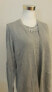 Фото #4 товара NY Collection Embellished Crewneck Twin-piece Cardigan Metallic Silver Gray L