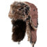 Вязаная шапка ZAN HEADGEAR Trooper Beanie Brown Fur / Brown - фото #2