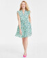Фото #1 товара Women's Printed Ruffled Dress, Created for Macy's
