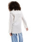 Vila linen touch shirt with wide sleeves in cream