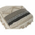Cushion DKD Home Decor Floor Stripes Brown Polyester Cotton (60 x 60 x 25 cm)
