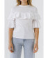 ფოტო #1 პროდუქტის Women's Ruffle Sleeve T-Shirt