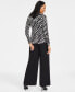 Фото #4 товара Women's Zip-Trim Long-Sleeve Top, Created for Macy's