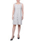 Фото #6 товара Платье NY Collection Petite с юбкой из твида и жакетом с длинным рукавом, комплект из 2 предметов