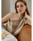 ფოტო #4 პროდუქტის Women's One-Shoulder Evening Watershine Silk Top for Women