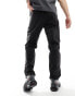 Фото #4 товара Weekday Barrel relaxed fit tapered jeans in tuned black