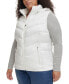 Фото #3 товара Women's Plus Size Packable Hooded Puffer Vest, Created for Macy's