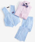ფოტო #6 პროდუქტის Little Boys Machine Washable Oxford Vest, Shirt, Pants, Bowtie and Pocket Square, 5 Piece Set