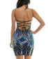 ფოტო #2 პროდუქტის Juniors' Sequin Embellished Sleeveless Bodycon Dress