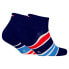 Фото #2 товара TOMMY HILFIGER Sneaker Sport Stripe short socks 2 pairs