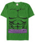 ფოტო #1 პროდუქტის Marvel Men's Hulk Chest Costume Short Sleeve T-Shirt