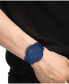 ფოტო #4 პროდუქტის Men's L 12.12. Chrono Navy Blue Silicone Strap Watch 43mm