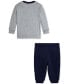 Фото #2 товара Baby Logo Tee & Fleece Jogger Pant Set