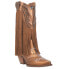 Фото #2 товара Dingo Gypsy Studded Fringe Metallic Snip Toe Cowboy Womens Brown Casual Boots D