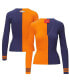 Фото #1 товара Women's Orange, Navy Denver Broncos Cargo Sweater
