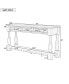 Фото #6 товара 63" Long Espresso Console Table with Drawers & Shelf