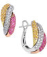 Фото #3 товара Серьги Macy's Yellow & Pink Sapphire