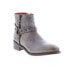 Bed Stu Winslet F328001 Womens Gray Leather Zipper Casual Dress Boots
