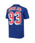 ფოტო #3 პროდუქტის Big Boys Mika Zibanejad Blue New York Rangers Player Name and Number T-shirt