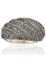 ფოტო #3 პროდუქტის Suzy Levian Sterling Silver Cubic Zirconia Roping Ring