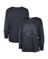 ფოტო #1 პროდუქტის Women's Navy Distressed Dallas Cowboys Tom Cat Lightweight Long Sleeve T-shirt