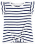 Фото #5 товара Toddler Striped Tie-Front Tee 2T