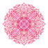 Mandala handgemalt aquarell pink