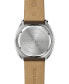 ფოტო #4 პროდუქტის Men's Chronograph Archive Parking Meter Brown Leather Strap Watch 43mm - Limited Edition