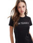 Adidas Terrex Classic logo t-shirt in black Черный, S - фото #1