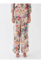 Фото #11 товара Брюки женские LC WAIKIKI Classic с широкими низами, цветочным узором