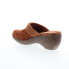 Softwalk Murietta S6015-954 Womens Brown Narrow Suede Clog Flats Shoes