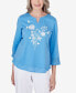 ფოტო #1 პროდუქტის Women's Paradise Island Floral Embroidery Eyelet Details Top