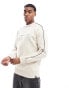 ellesse Bettega taped sleeve sweatshirt in beige