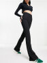 Фото #1 товара Cotton:On Ponte flared trousers in black