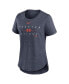 Фото #1 товара Nike Women's Heather Navy Houston Astros Knockout Team Stack Tri-Blend T-Shirt