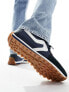 Levi's Stryder trainer in navy suede mix with logo