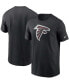 Фото #1 товара Men's Black Atlanta Falcons Primary Logo T-shirt