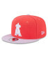 ფოტო #1 პროდუქტის Men's Red and Purple Los Angeles Angels Spring Basic Two-Tone 9FIFTY Snapback Hat