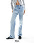 Stradivarius Tall 90s baggy dad jean in light blue Голубой, 32 - фото #2