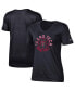 ფოტო #1 პროდუქტის Women's Black Texas Tech Red Raiders Basketball V-Neck T-shirt