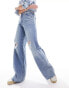 Levi's '94 baggy wide leg jeans in light blue wash with distressing Синий, W30 L31 - фото #8