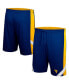 Фото #1 товара Men's Navy, Gold West Virginia Mountaineers Am I Wrong Reversible Shorts