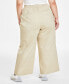 Фото #3 товара Plus Size Wide-Leg Chino Pants, Created for Macy's