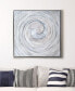 Swirl Textured Metallic Hand Painted Canvas Wall Art, 36" x 36"