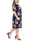 Фото #3 товара Plus Size Printed Side-Tab Sheath Dress